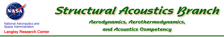 This is the Structural Acoustics Branch data server website. The Structural Acoustics Branch is part of the Aerodynamics, Aerothermodynamics. and Acoustics Competency at the National Aeronautics and Space Administration's Langley Research Center